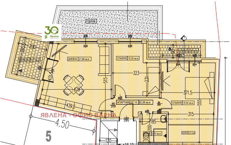 Продава  3-стаен град Варна , Колхозен пазар , 106 кв.м | 41481378 - изображение [2]