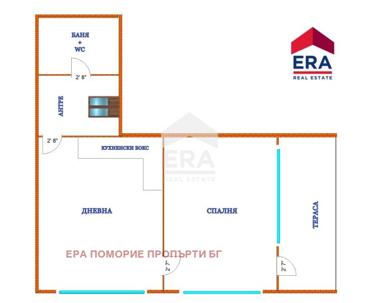 Til salg  1 soveværelse region Burgas , Pomorie , 59 kvm | 14895519 - billede [13]