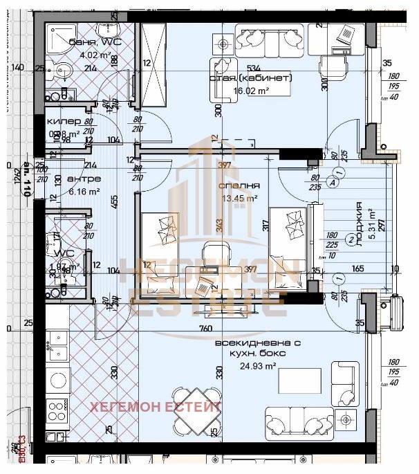 Satılık  1 yatak odası Varna , Mladost 1 , 72 metrekare | 71357649 - görüntü [2]