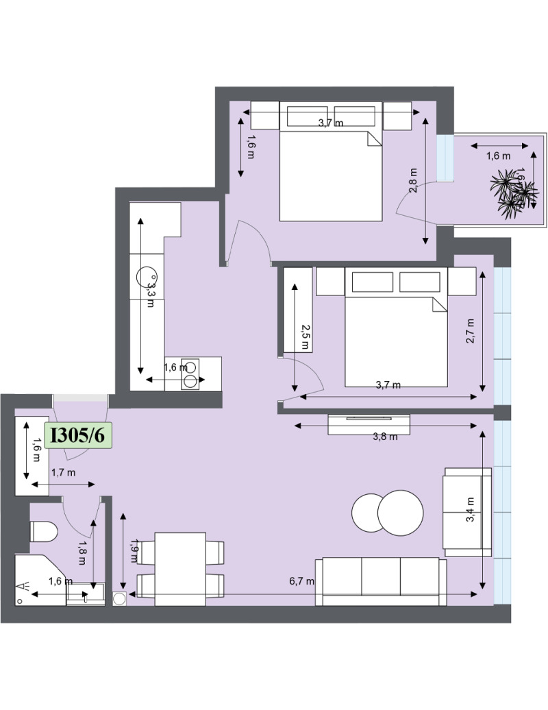 Na sprzedaż  2 sypialnie region Błagojewgrad , Bansko , 82 mkw | 16602299 - obraz [7]