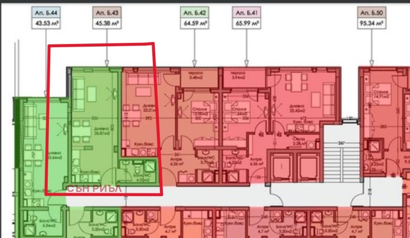 Продава  1-стаен град Бургас , Славейков , 45 кв.м | 78031669 - изображение [11]