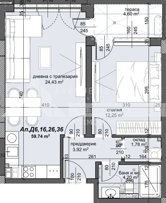 En venta  1 dormitorio Plovdiv , Trakiya , 71 metros cuadrados | 17007199 - imagen [2]