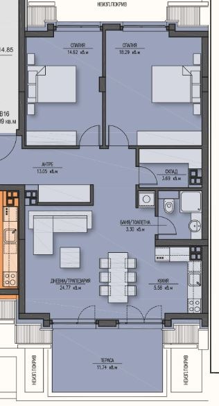 Eladó  2 hálószobás Sofia , Zona B-5 , 135 négyzetméter | 30662436 - kép [4]