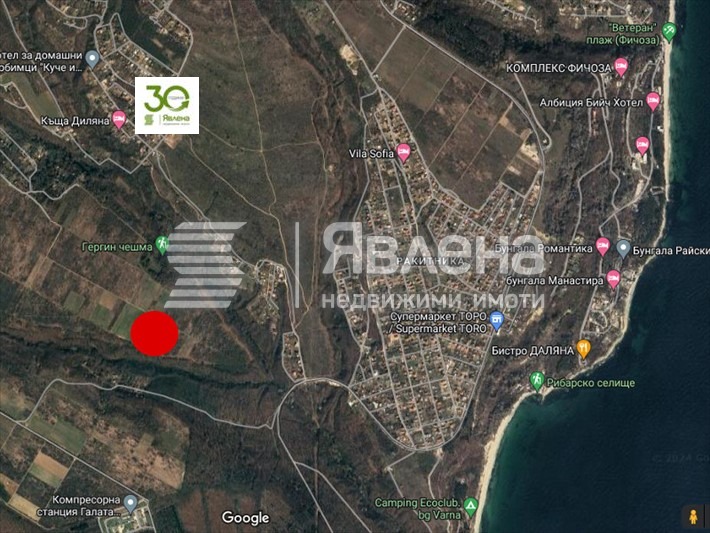 Продава ПАРЦЕЛ, гр. Варна, м-т Боровец - юг, снимка 1 - Парцели - 54115979