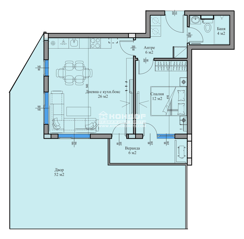 Продаја  1 спаваћа соба Пловдив , Вастанически , 127 м2 | 71104349 - слика [4]