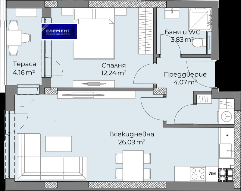 Продава 2-СТАЕН, гр. Пловдив, Христо Смирненски, снимка 5 - Aпартаменти - 48369986