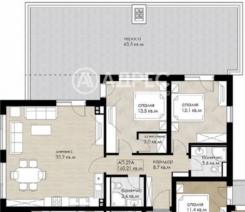 Продава 3-СТАЕН, гр. София, Дружба 2, снимка 3 - Апартаменти - 52694127