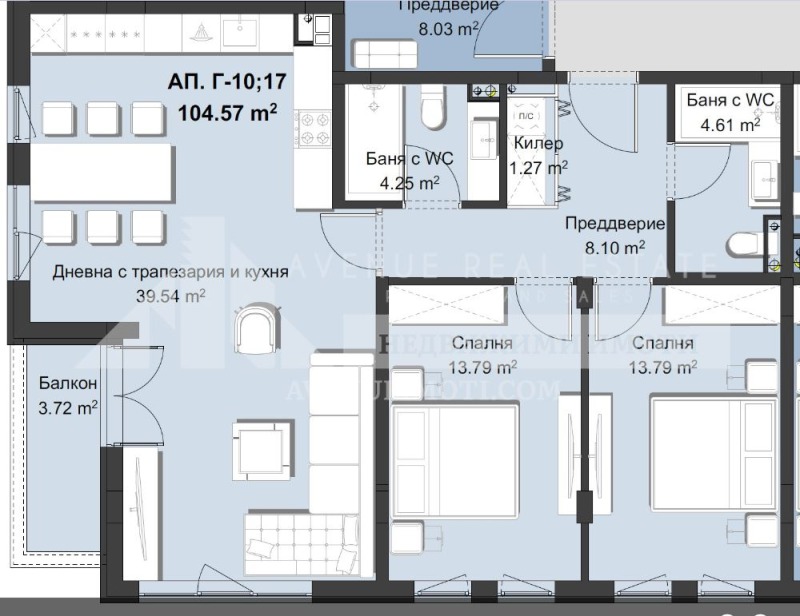 Na prodej  2 ložnice Plovdiv , Christo Smirnenski , 129 m2 | 18060579 - obraz [2]