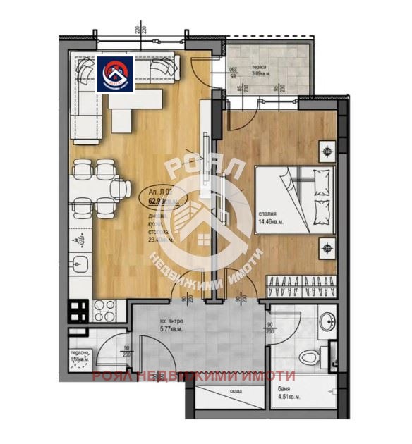Продава 2-СТАЕН, град Пловдив, Западен • 106718 € • 57310061 — Holmes.bg