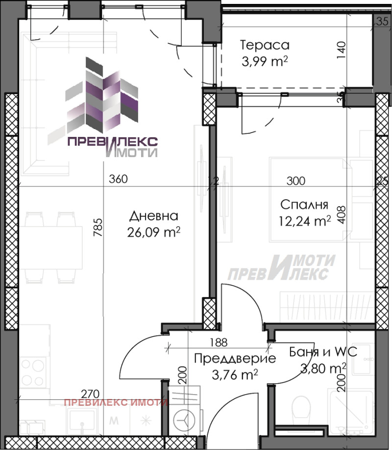 Продава  2-стаен град Пловдив , Тракия , 70 кв.м | 54581045