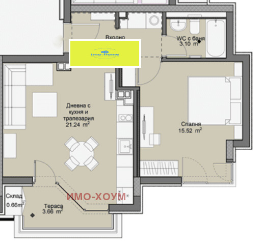 Продава 2-СТАЕН, гр. София, Дружба 2, снимка 16 - Апартаменти - 52616152