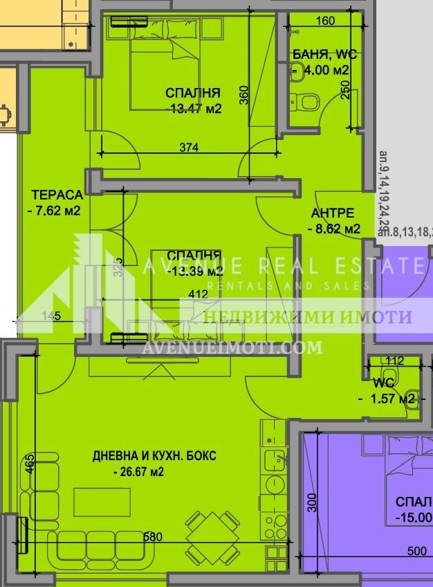 Продава 3-СТАЕН, гр. Пловдив, Южен, снимка 2 - Апартаменти - 56308861