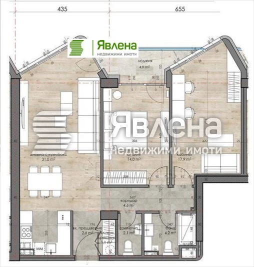 Продается  2 спальни София , Дружба 2 , 111 кв.м | 81777510 - изображение [15]
