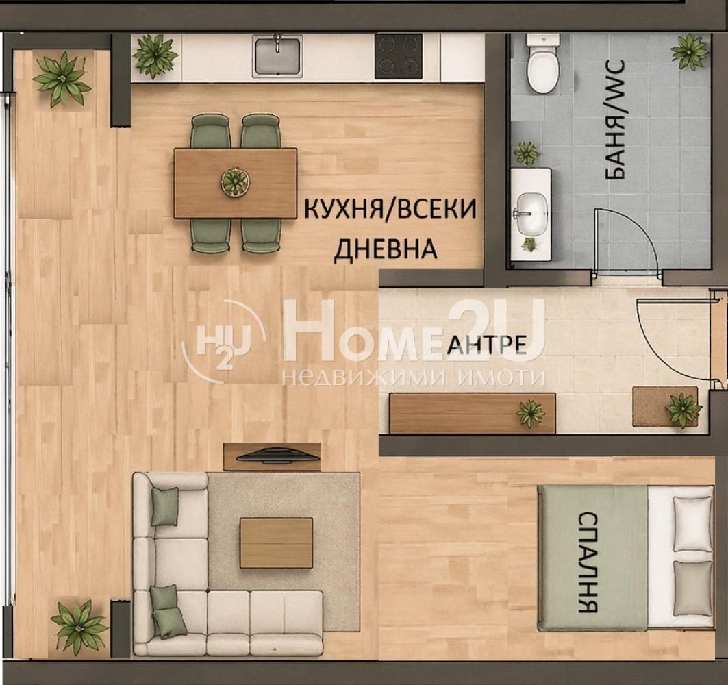 Продава 1-СТАЕН, гр. Варна, Зимно кино Тракия, снимка 5 - Апартаменти - 54382631