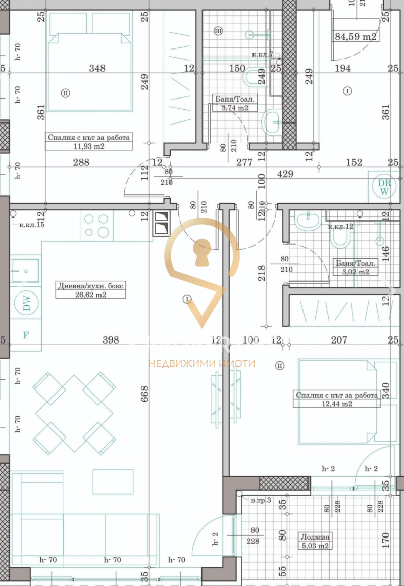 Продаја  2 спаваће собе Варна , Кајсиева градина , 96 м2 | 31750443 - слика [5]