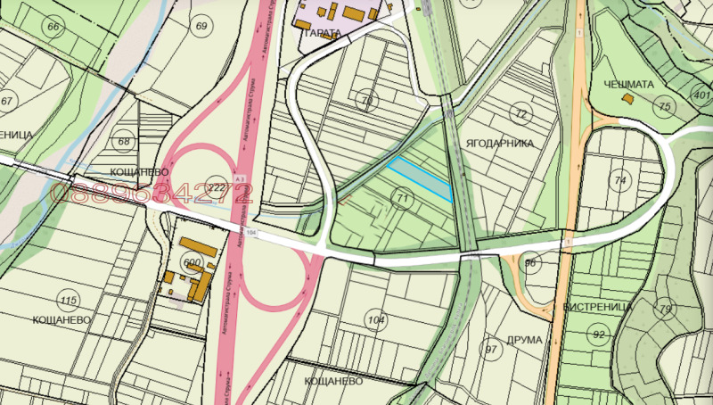 Продава ЗЕМЕДЕЛСКА ЗЕМЯ, гр. Бобошево, област Кюстендил, снимка 2 - Земеделска земя - 52770571