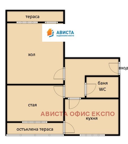Продаја  1 спаваћа соба Софија , Лјулин 10 , 61 м2 | 17526694
