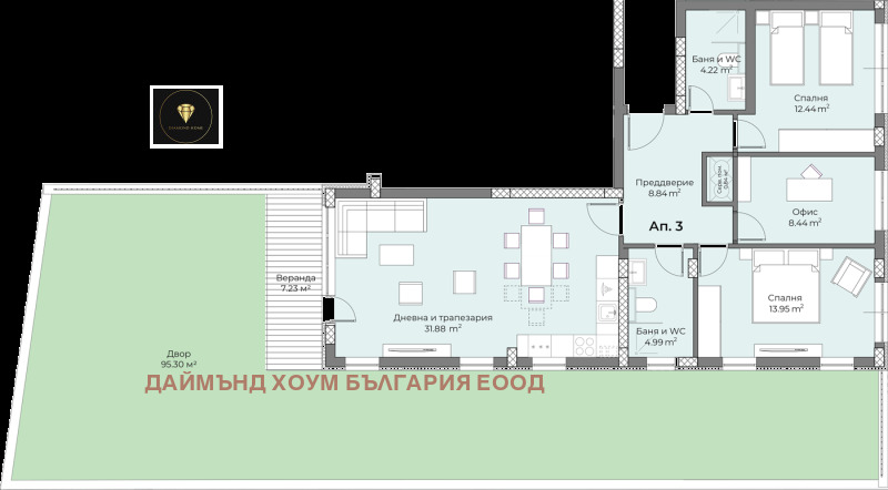 Продава 3-СТАЕН, гр. Пловдив, Беломорски, снимка 2 - Aпартаменти - 49541400