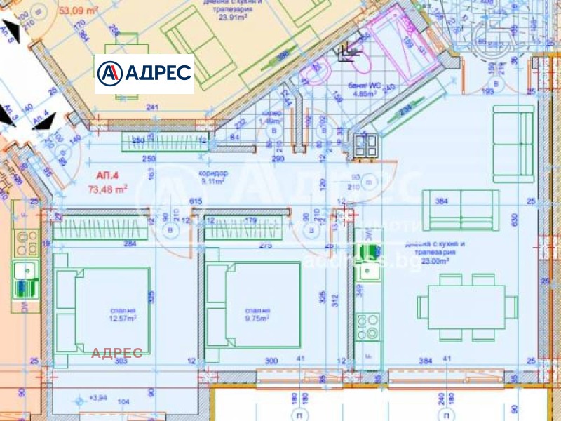 Продается  2 спальни Варна , Лятно кино Тракия , 86 кв.м | 48085599 - изображение [4]