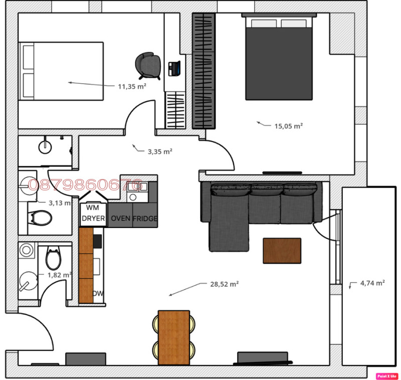 Продава  3-стаен град София , Хладилника , 94 кв.м | 15542041 - изображение [11]