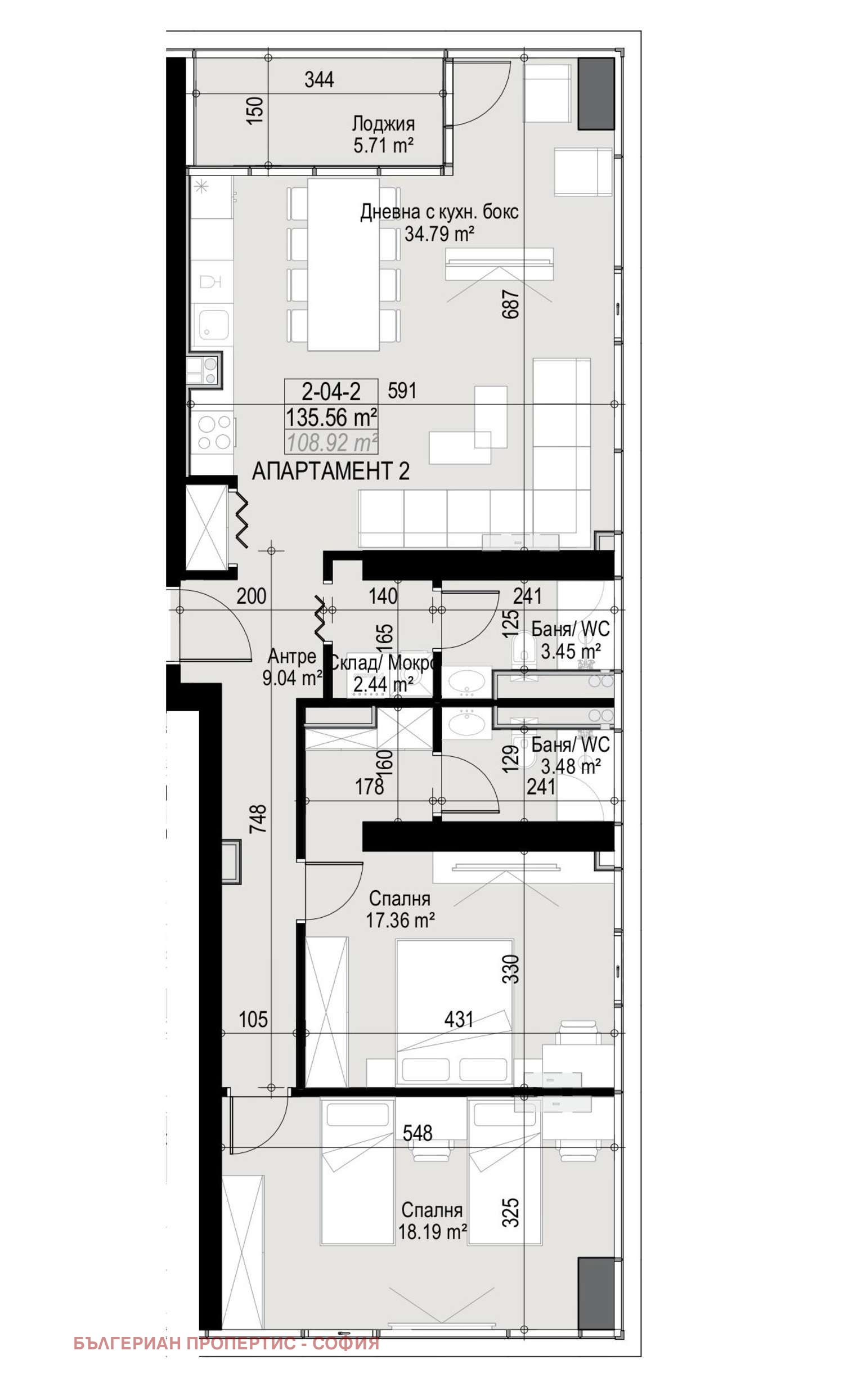 Продава 3-СТАЕН, гр. София, Манастирски ливади, снимка 4 - Апартаменти - 54279881
