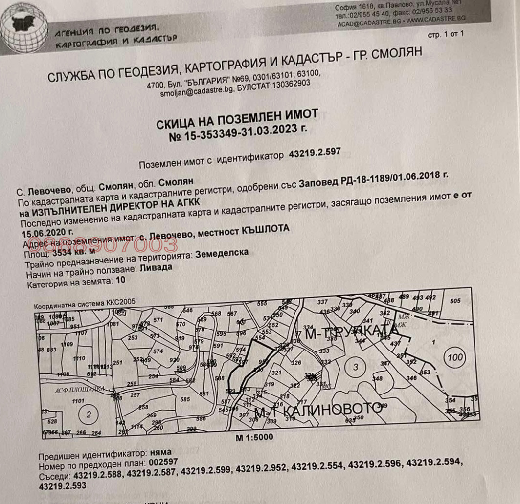 Продава ПАРЦЕЛ, к.к. Пампорово, област Смолян