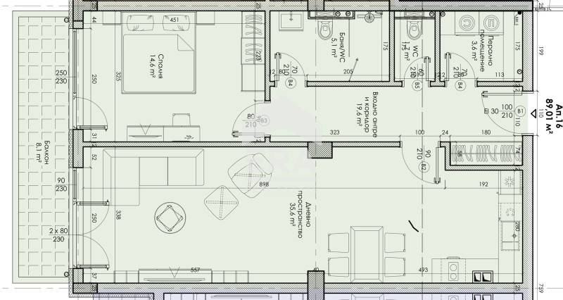 Продава 2-СТАЕН, гр. Балчик, област Добрич, снимка 17 - Апартаменти - 55476596
