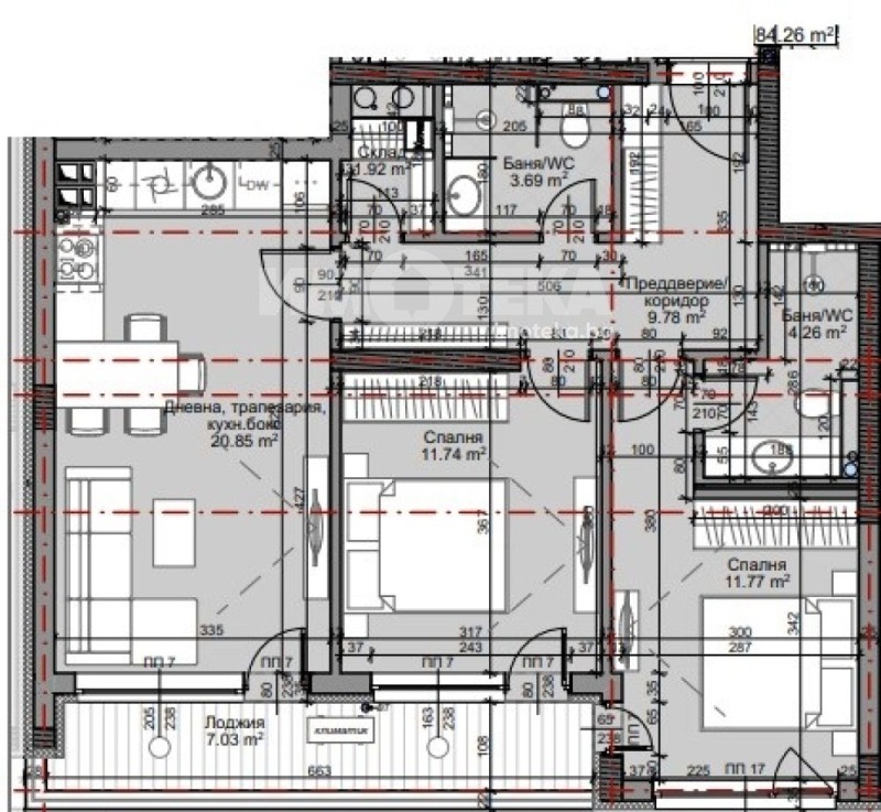 Продава  3-стаен, град София, Младост 4 •  222 705 EUR • ID 76592434 — holmes.bg - [1] 