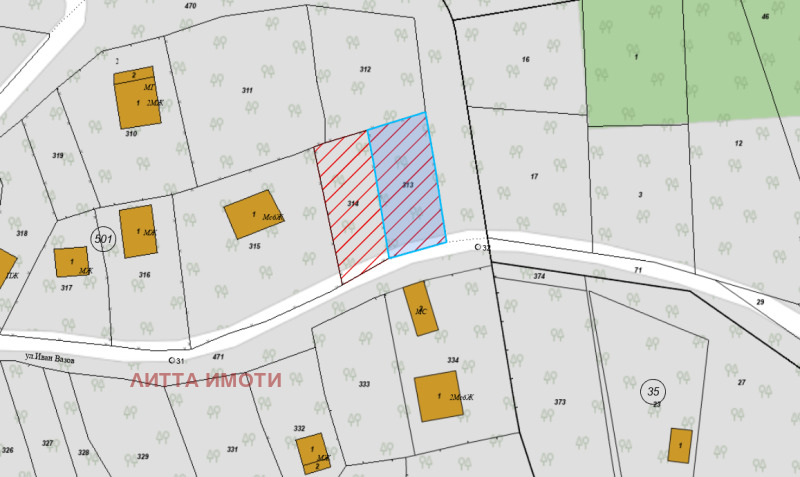 Продава  Парцел област Пловдив , с. Извор , 440 кв.м | 72867989 - изображение [2]