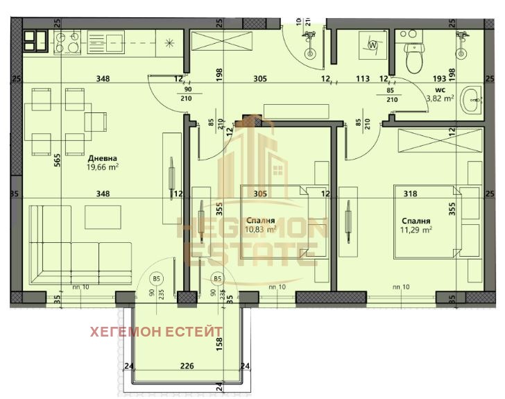 Eladó  2 hálószobás Varna , Vinica , 86 négyzetméter | 43158222