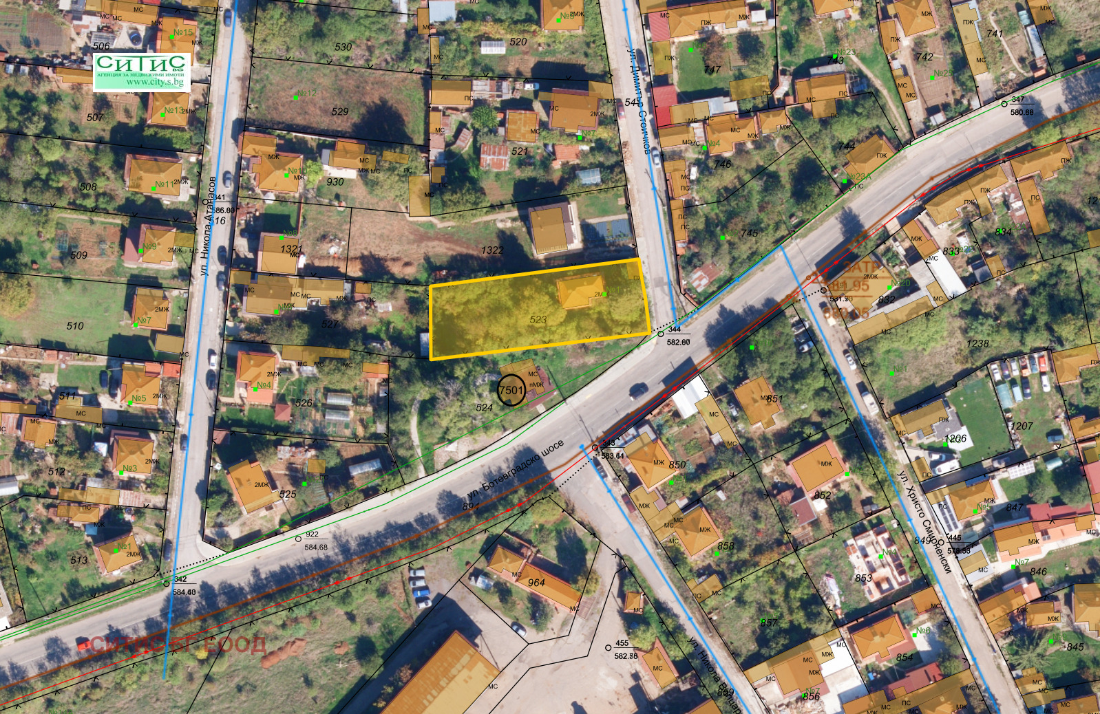 Продава ПАРЦЕЛ, гр. София, с. Яна, снимка 2 - Парцели - 51676825