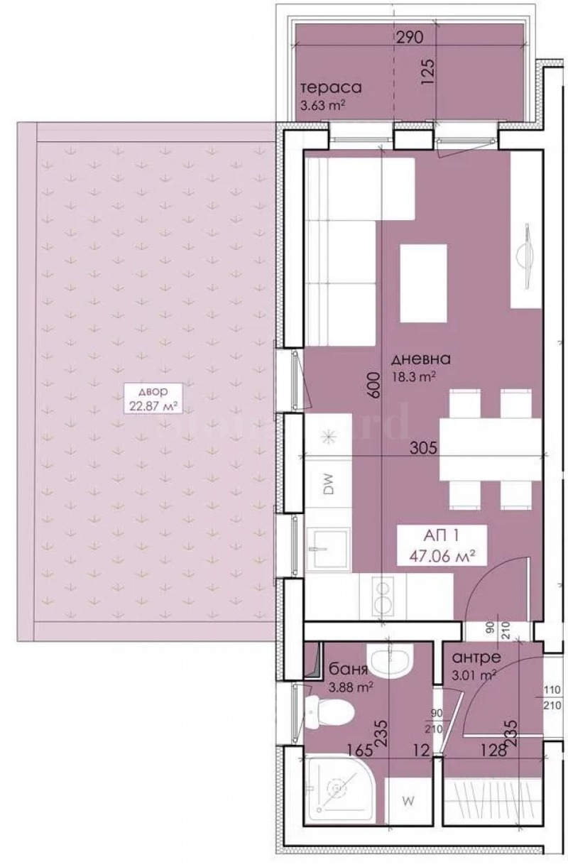 Продается  Студия область Бургас , Созопол , 47 кв.м | 64100468 - изображение [6]