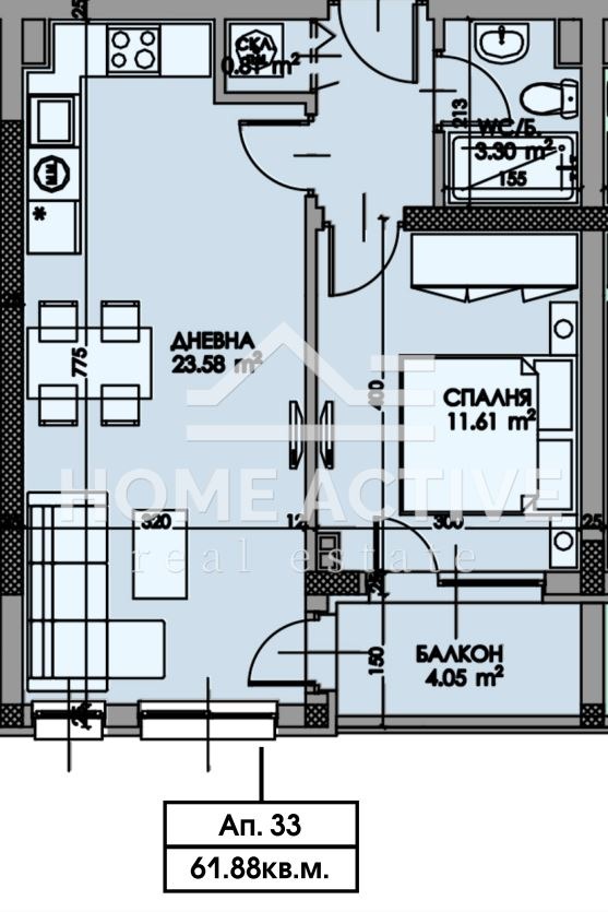 Продава 2-СТАЕН, гр. Бургас, Славейков, снимка 1 - Aпартаменти - 48715070