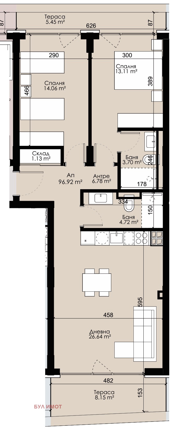 For Sale  2 bedroom Varna , Troshevo , 111 sq.m | 86634209 - image [6]