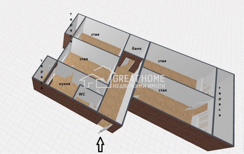 Eladó  3+ hálószoba Targovishte , Centar , 101 négyzetméter | 63539446 - kép [13]