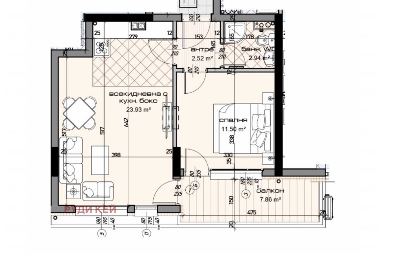 Продава 2-СТАЕН в град Варна, Младост 1 - 71 кв.м / 124 300 € » 243 109.67 лв., РУДИ КЕЙ