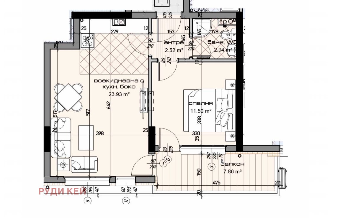 Продава 2-СТАЕН, гр. Варна, Младост 1