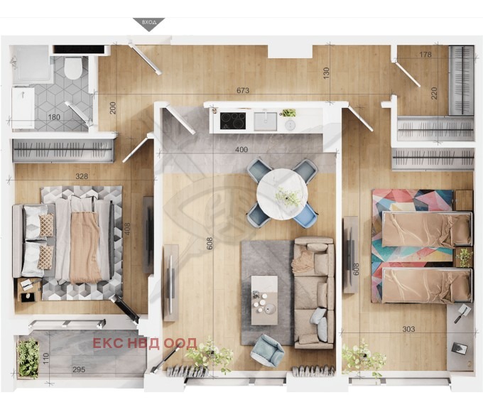 Na prodej  2 ložnice Plovdiv , Trakija , 100 m2 | 68943326