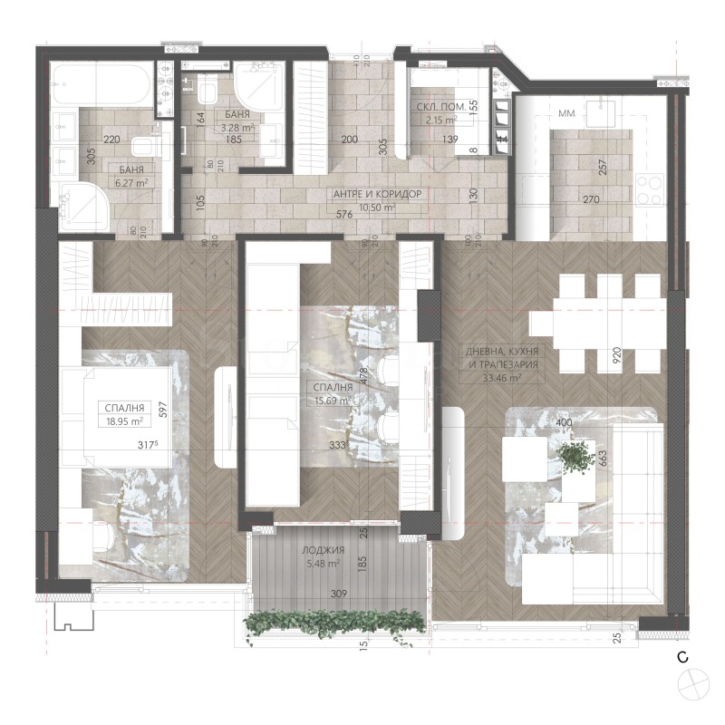 Продава 3-СТАЕН, гр. София, Младост 3, снимка 2 - Апартаменти - 52526867