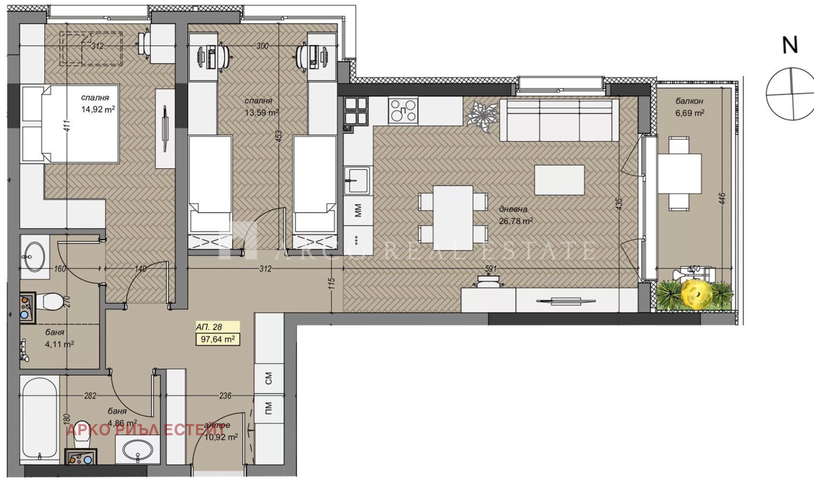 Продава 3-СТАЕН, гр. София, Левски В, снимка 2 - Апартаменти - 53486049