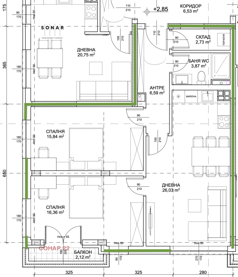 Продава  3-стаен, град София, Овча купел •  154 500 EUR • ID 24782019 — holmes.bg - [1] 
