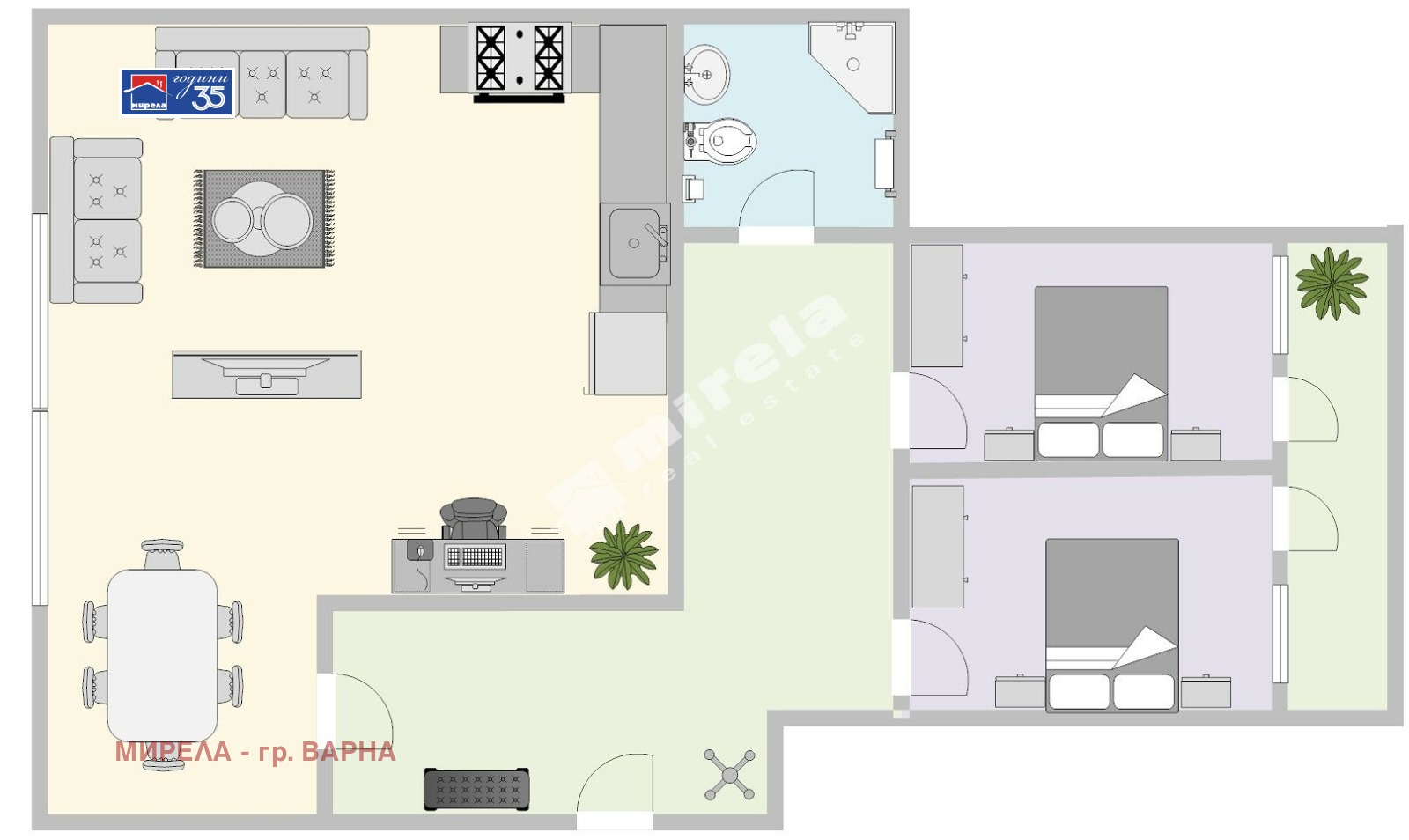 Продава 3-СТАЕН, гр. Варна, Център, снимка 2 - Апартаменти - 54078786