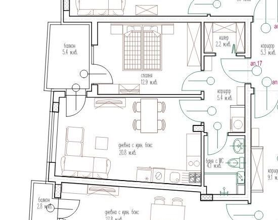 Продава 2-СТАЕН, гр. Варна, Център, снимка 6 - Апартаменти - 56215042
