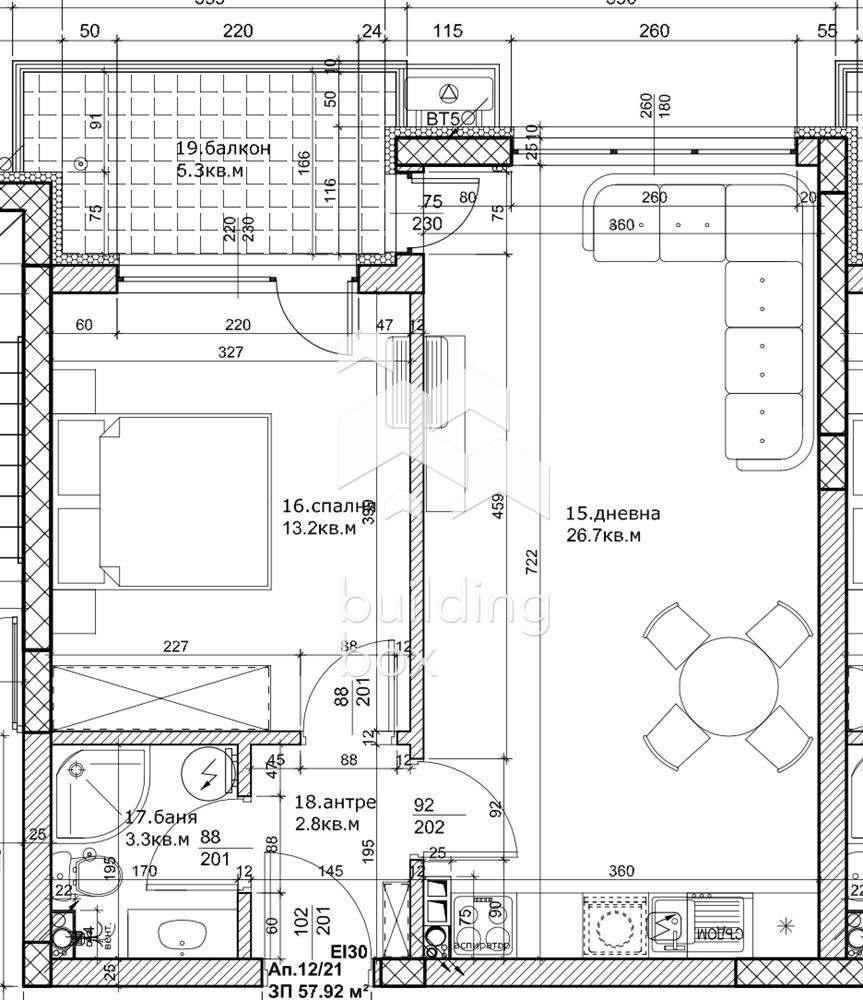 Продава 2-СТАЕН, гр. Пловдив, Остромила, снимка 4 - Апартаменти - 53616303