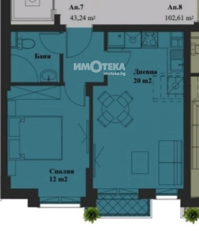 Продава  2-стаен град София , Банишора , 53 кв.м | 85114880 - изображение [2]