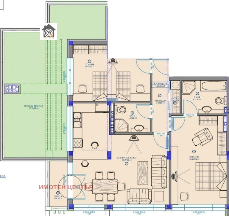 Na prodej  2 ložnice Sofia , Manastirski livadi , 161 m2 | 20371118 - obraz [6]