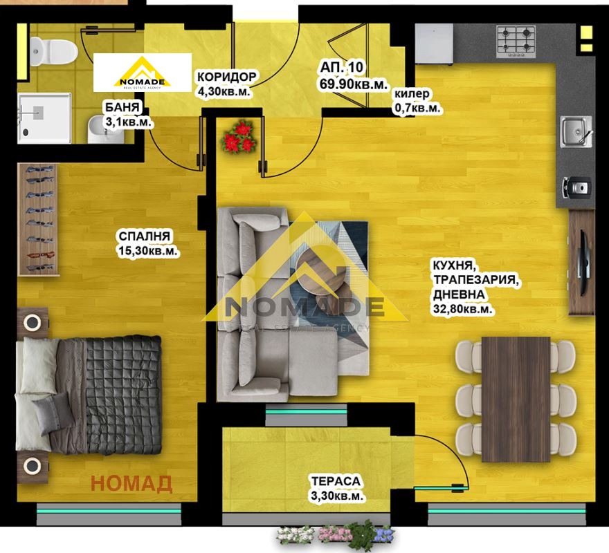 Продава 3-СТАЕН, гр. Пловдив, Христо Смирненски, снимка 9 - Апартаменти - 52442836