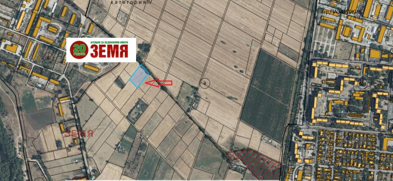 Продава ПАРЦЕЛ в град Пазарджик, Запад - 3400 кв.м / 17 000 € » 33 249.11 лв., ЗЕМЯ