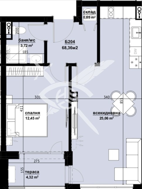 Продава 2-СТАЕН, гр. Бургас, Изгрев, снимка 1 - Aпартаменти - 48533046