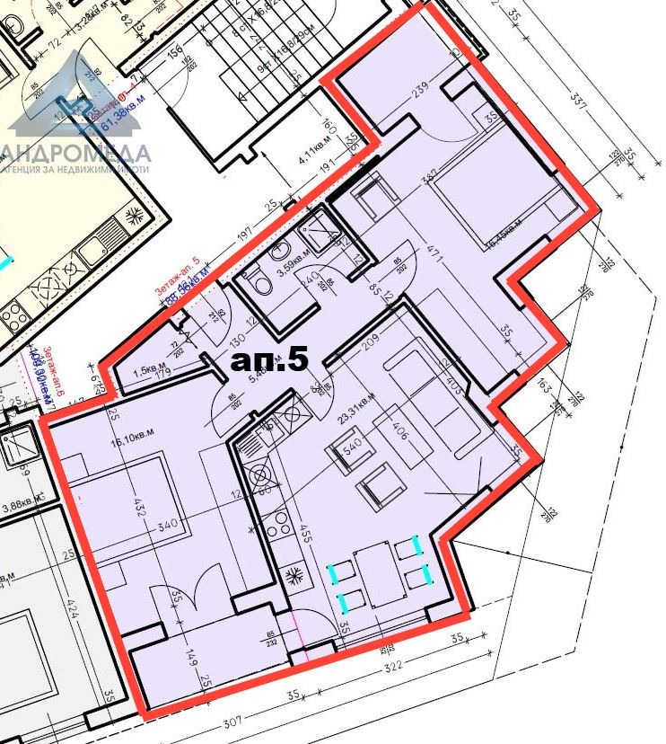 Na prodej  2 ložnice Pleven , 9-ti kvartal , 104 m2 | 55949477 - obraz [2]